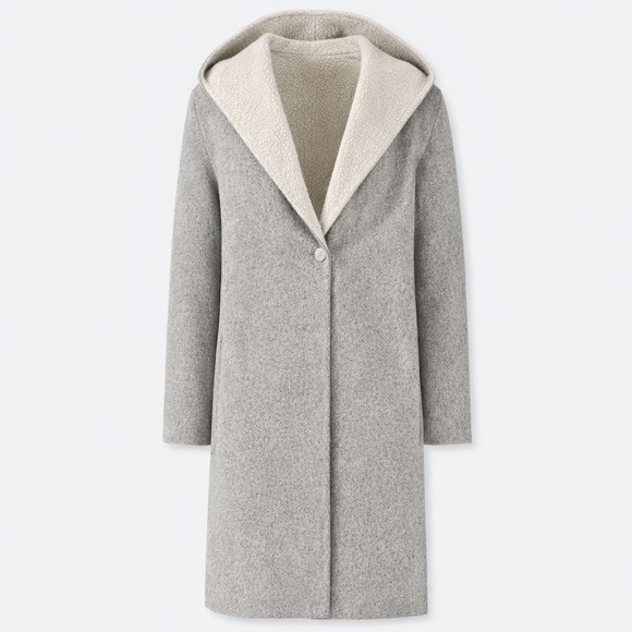 Uniqlo Jackets & Blazers - UNIQLO Women's Double Face Hooded Coat